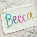 Personalised Glitter Make Up Bag