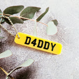 Personalised Number Plate Keyring